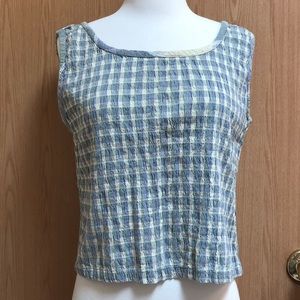 🌿 Checkered Sleeveless Top 🌿